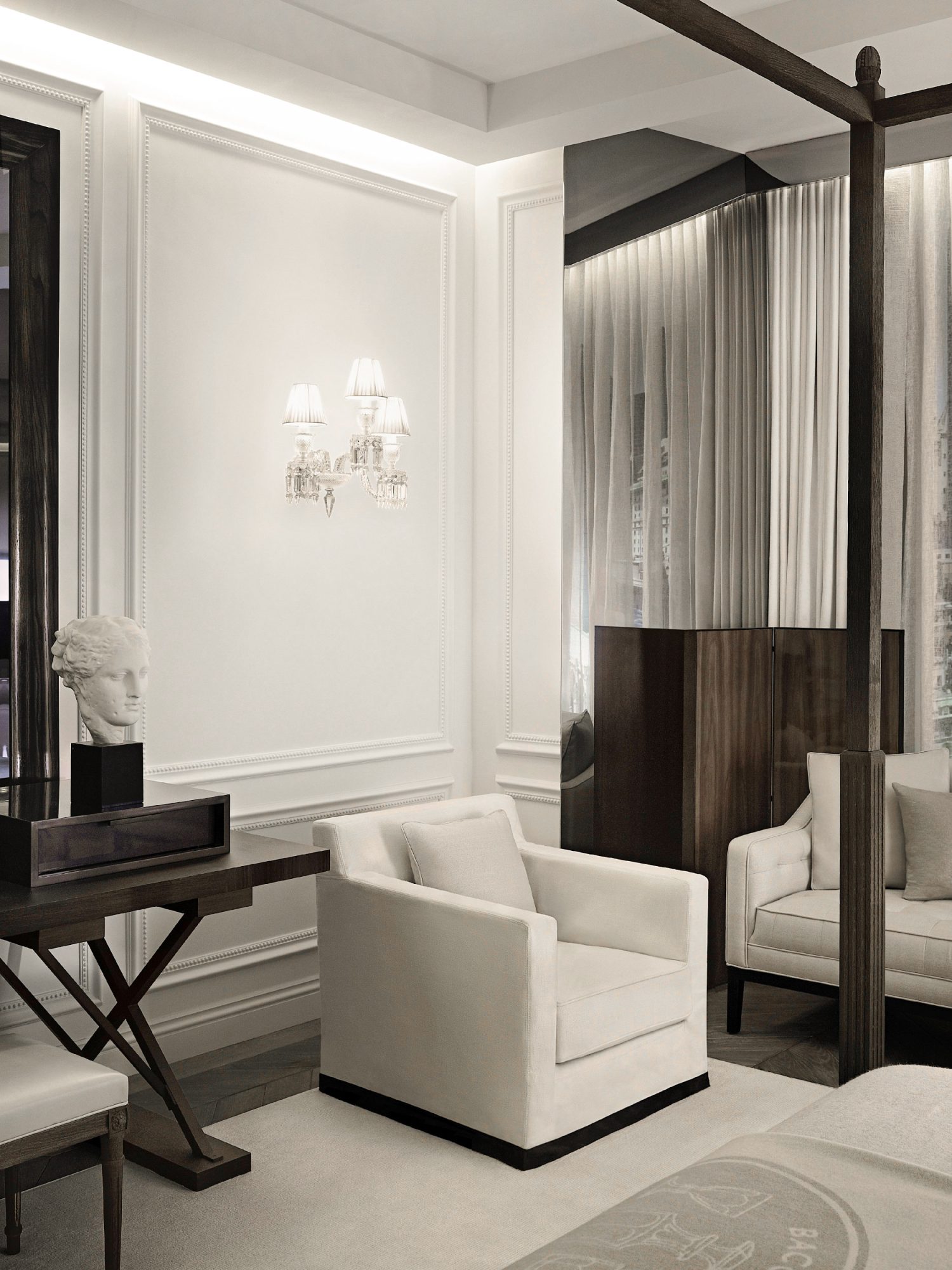 Baccarat Hotel, West 53rd St., NYC model rooms, May 2013