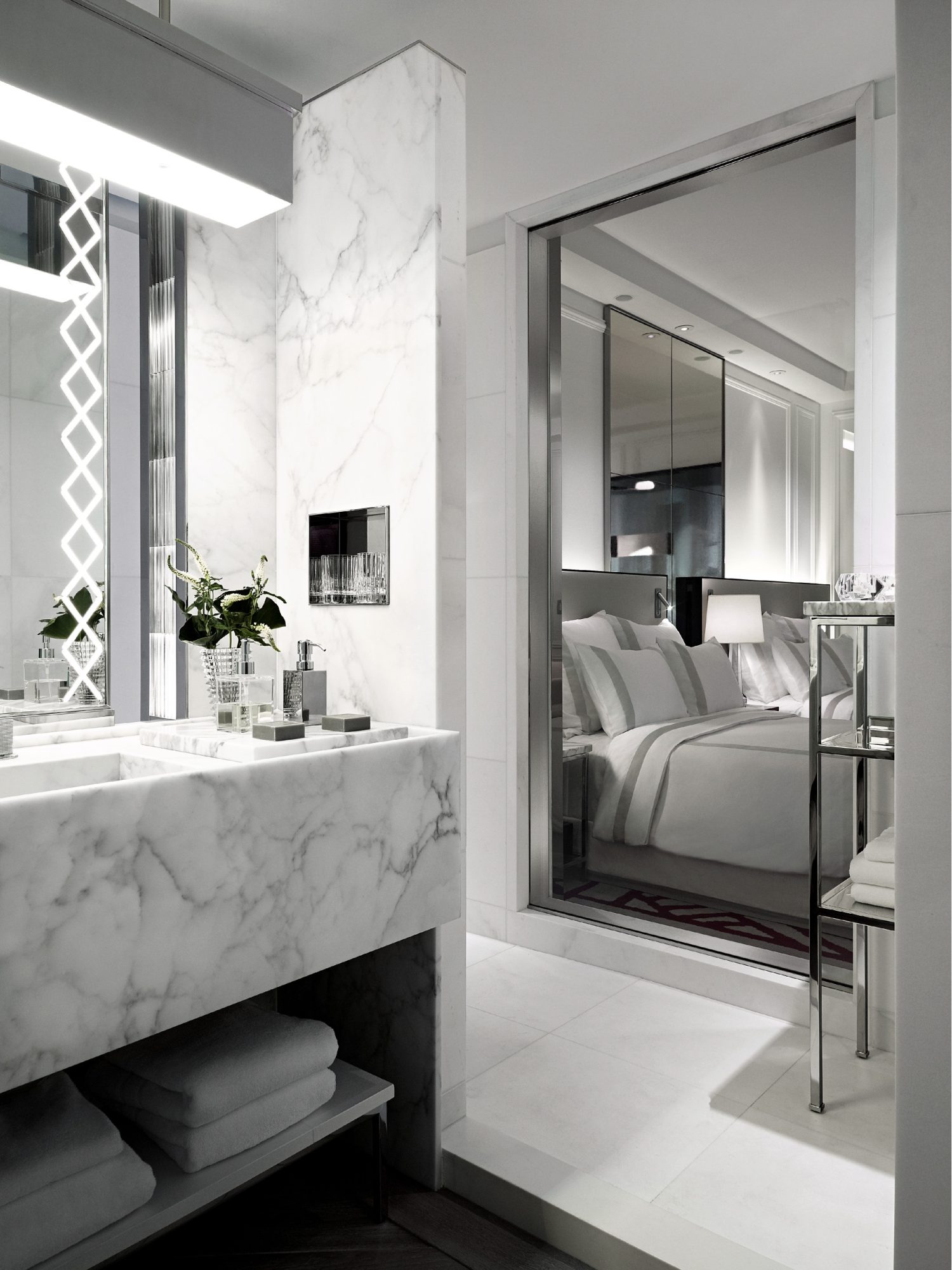 Baccarat Hotel, West 53rd St., NYC model rooms, May 2013